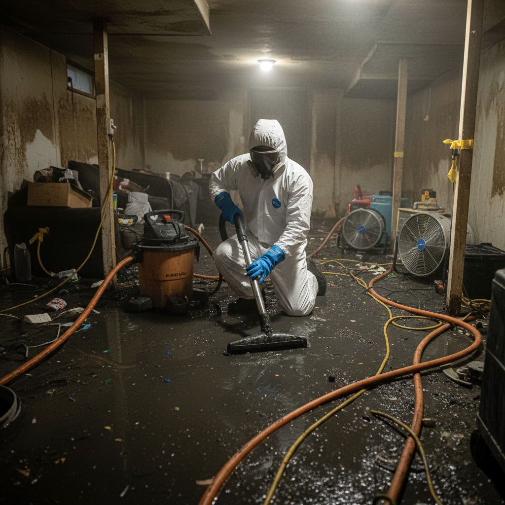 Sewage Backup Cleanup